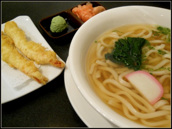 Udon with shrimp tempura - $10.50 - The noodle soup looks pretty barren but the broth is good. The tempura is also good, not oily is always a plus in my book.