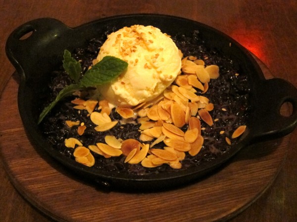 Black rice pudding with coconut ice cream and sliced almond ($9) - Worth the money. Besides, I always LOVE coconut ice cream.
