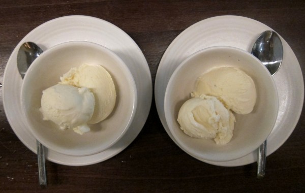 Ice cream ($4 each) - toasted rice (left) and chinese walnut (right) - both remind me of grocery rice milk and walnut milk, which are sweeter than I would have liked. 