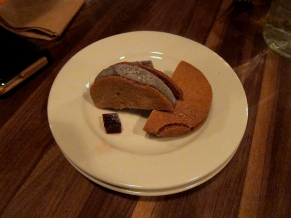 Black sesame ice cream sandwich ($6) - The ice cream part is okay, but I'm not a fan of the sugar cookie. 