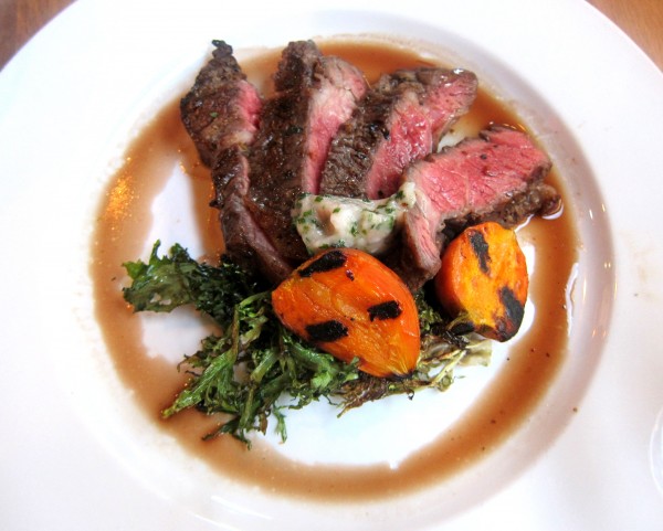 Grilled ribeye, grilled frisee, carrots and bone marrow ($24) - The picture speaks for itself.