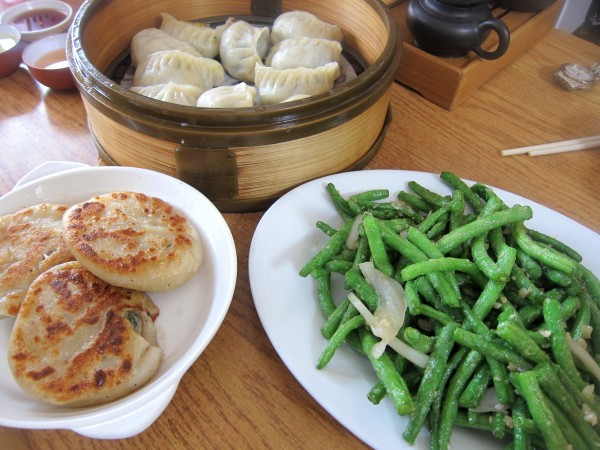 sdk dumplings and green beans