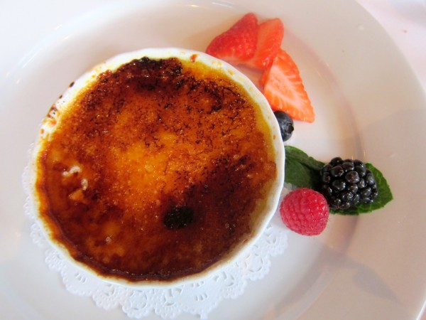 Creme brulee. Too sweet, of course.